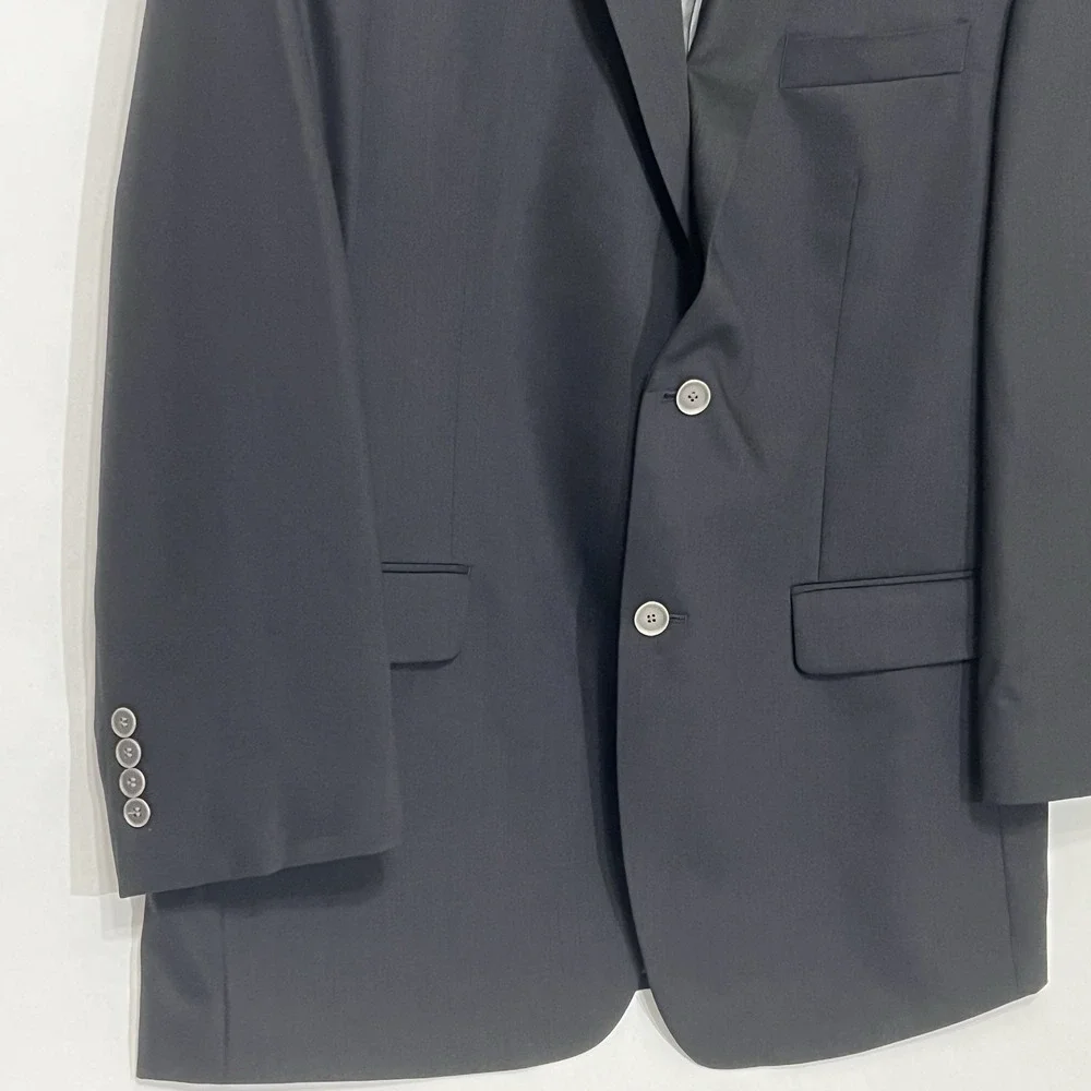 Calvin Klein Wool Blazer Jacket Single Breasted Dark Navy Sport Coat 44L